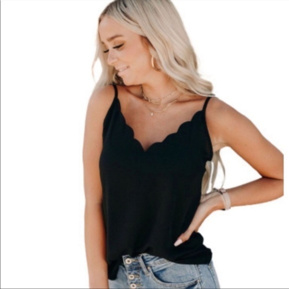 Black spaghetti strap top - Picture 9 of 11